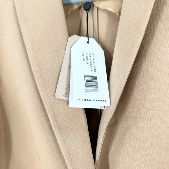 NWT Universal Standard French 75 Blazer in Ice Coffee - Picture 4 of 6